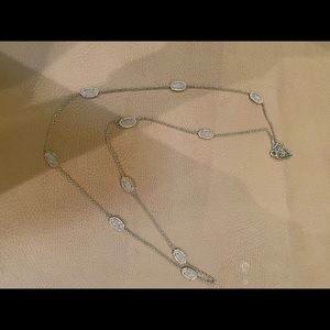 Long silver Kendra Scott necklace